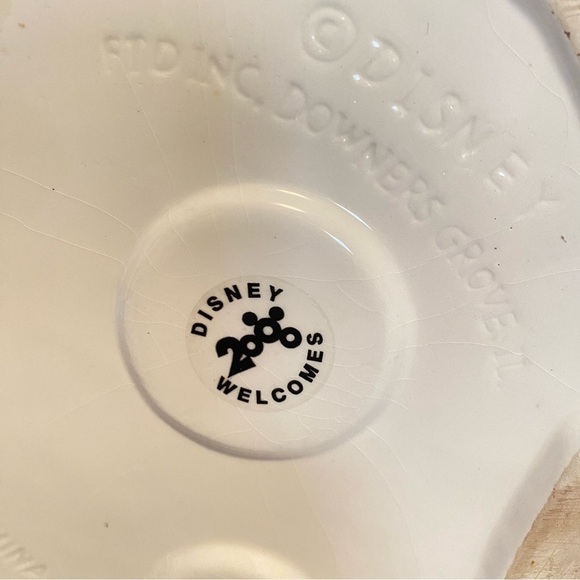 Disney FTD minnie & mickey santa's workshop christmas ceramic planter 2000 - Picture 10 of 11